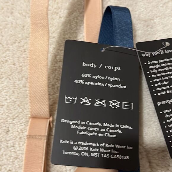 Knix Evolution Bra-Blue Pattern- Size 1 - Picture 5 of 9